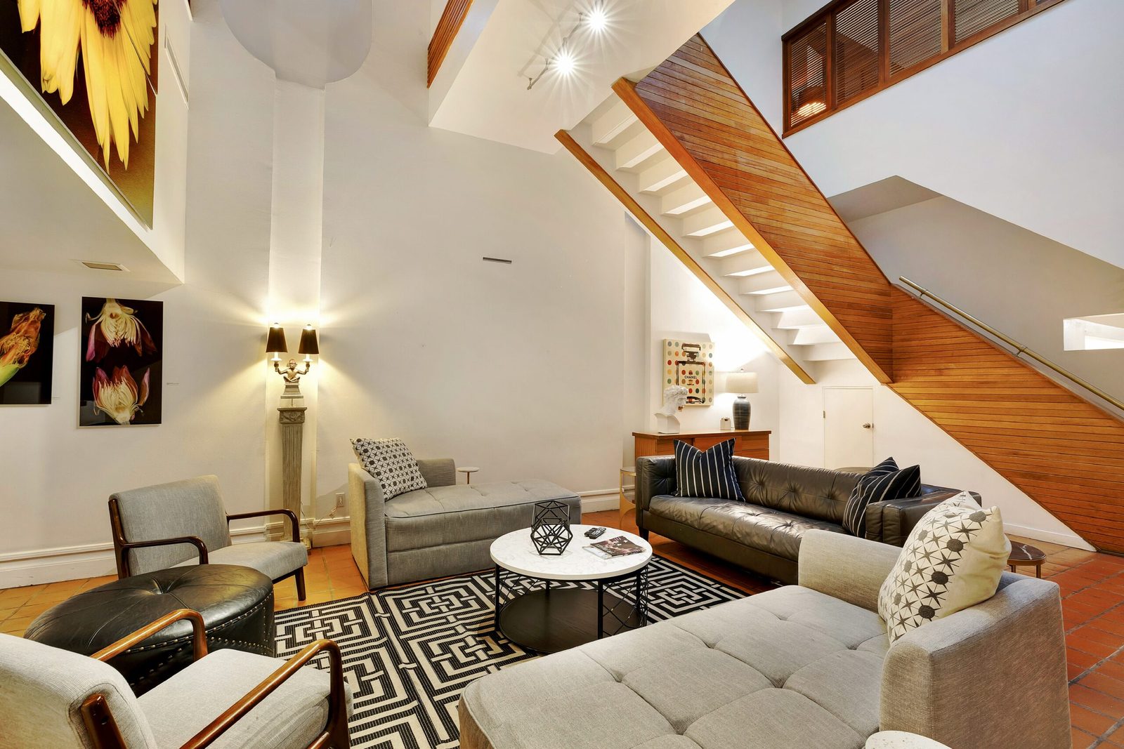 Loft with stairs